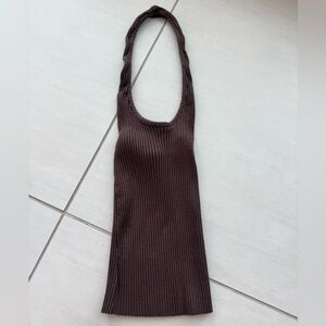 Zara ribbed halter top